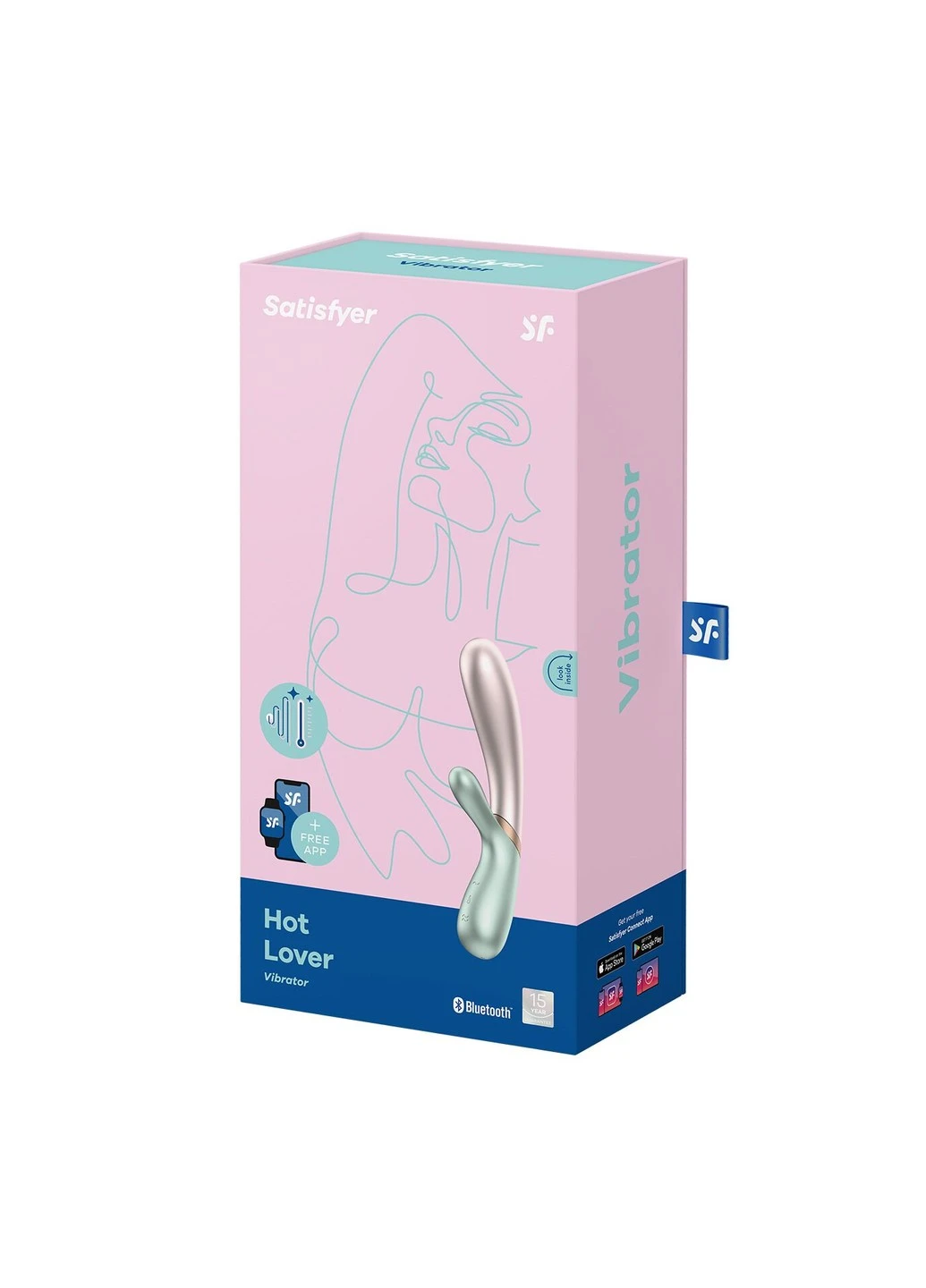 Смарт вибратор-кролик с подогревом Hot Lover Green Satisfyer (254551130)