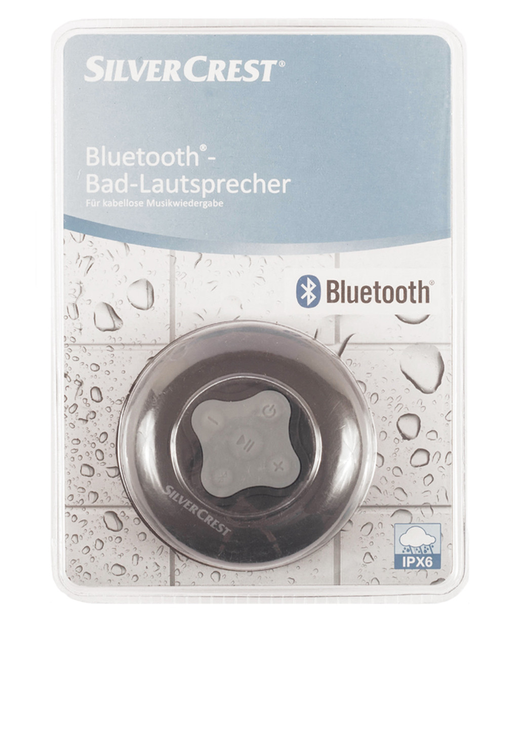 Колонка Bluetooth водонепроникна, 8,5 см Silver Crest (103350167)