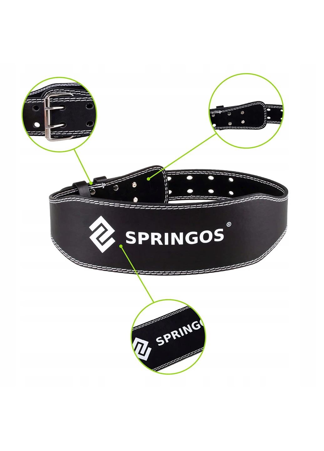Пояс для тяжелой атлетики 94-118х11,5 см Springos (253174587)