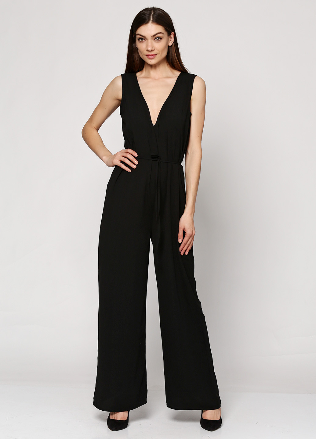 Комбінезон Numph комбінезон-брюки однотонний чорний кежуал