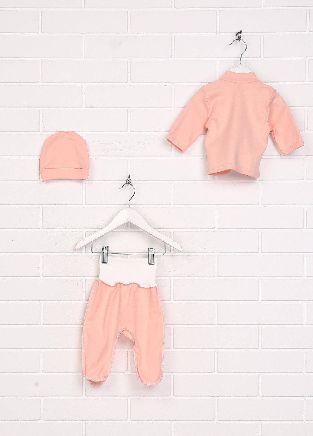 Оранжевый демисезонный комплект (шапка, кофта, ползунки) Baby Art