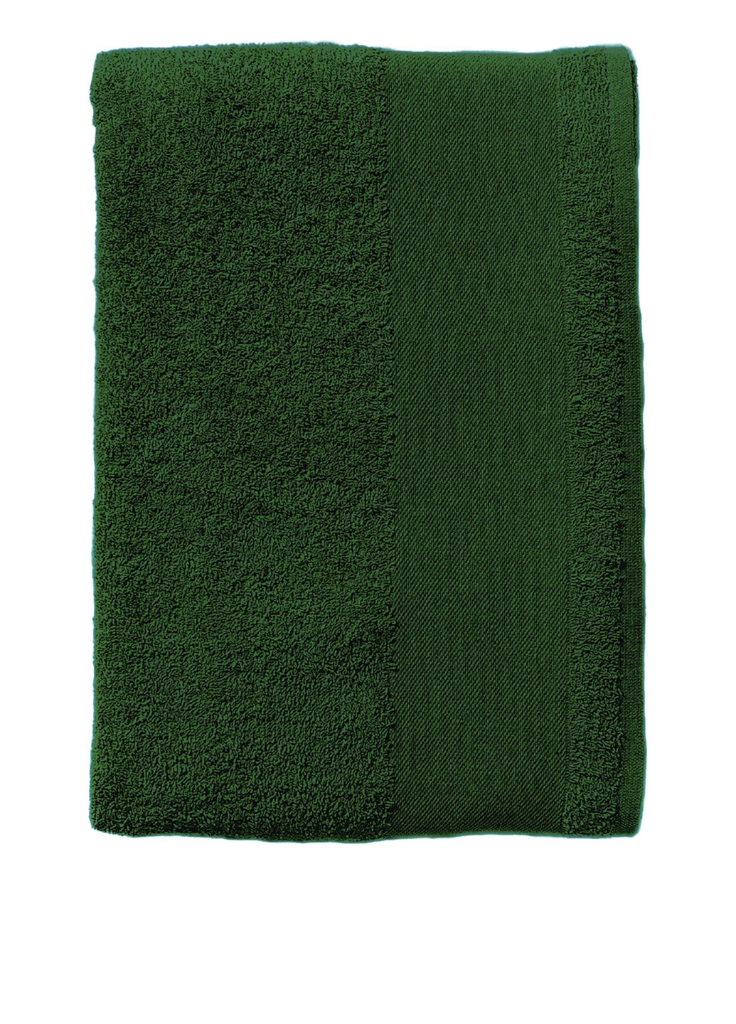 Полотенце, 50х100 см Sol's однотонний темно-зелений
