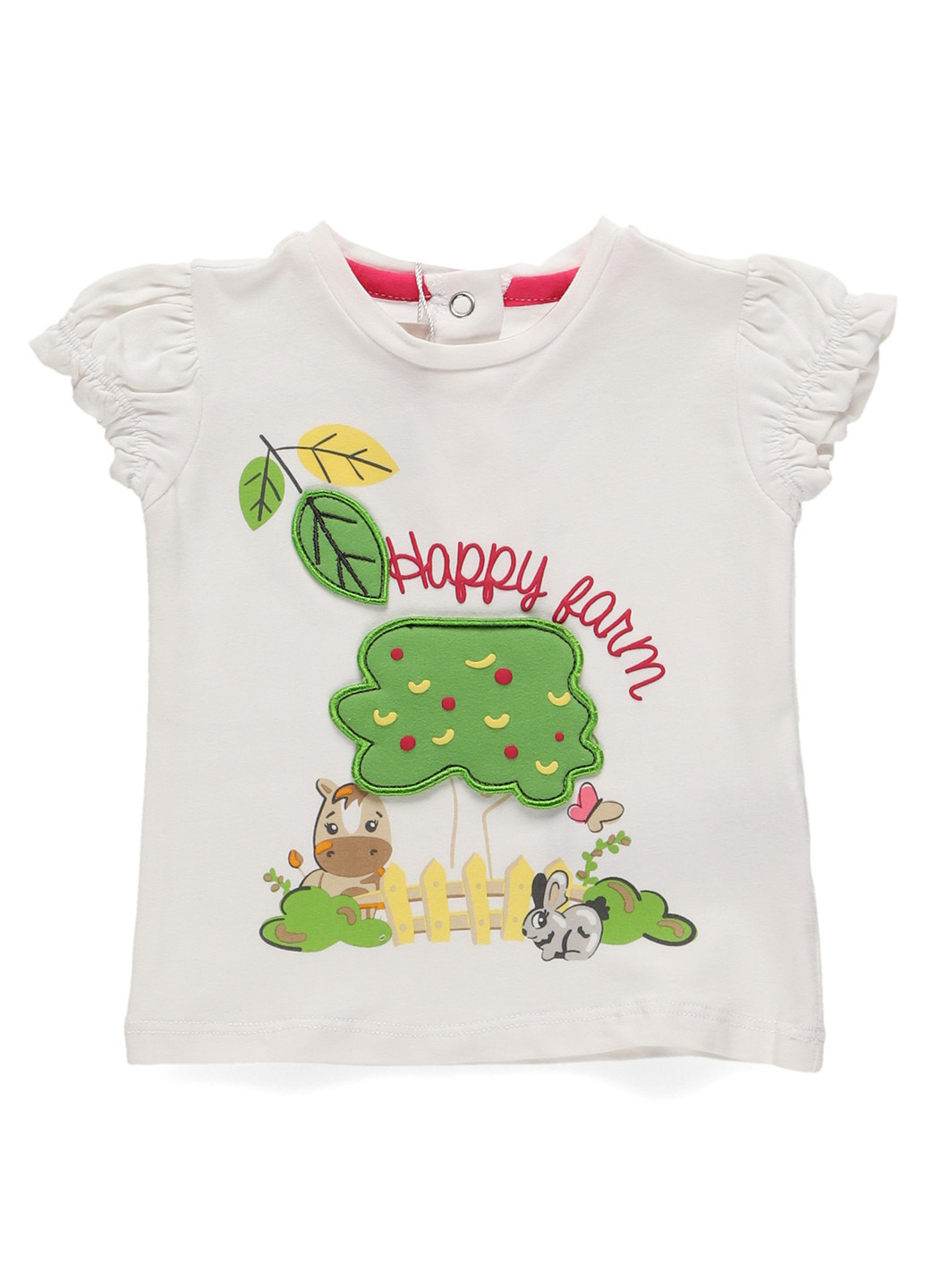 Молочная летняя футболка Chicco