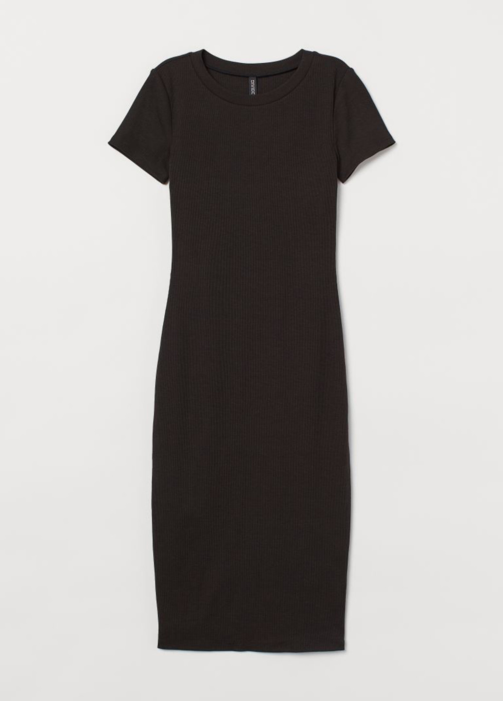 Чорна кежуал плаття, сукня сукня-футболка H&M однотонна