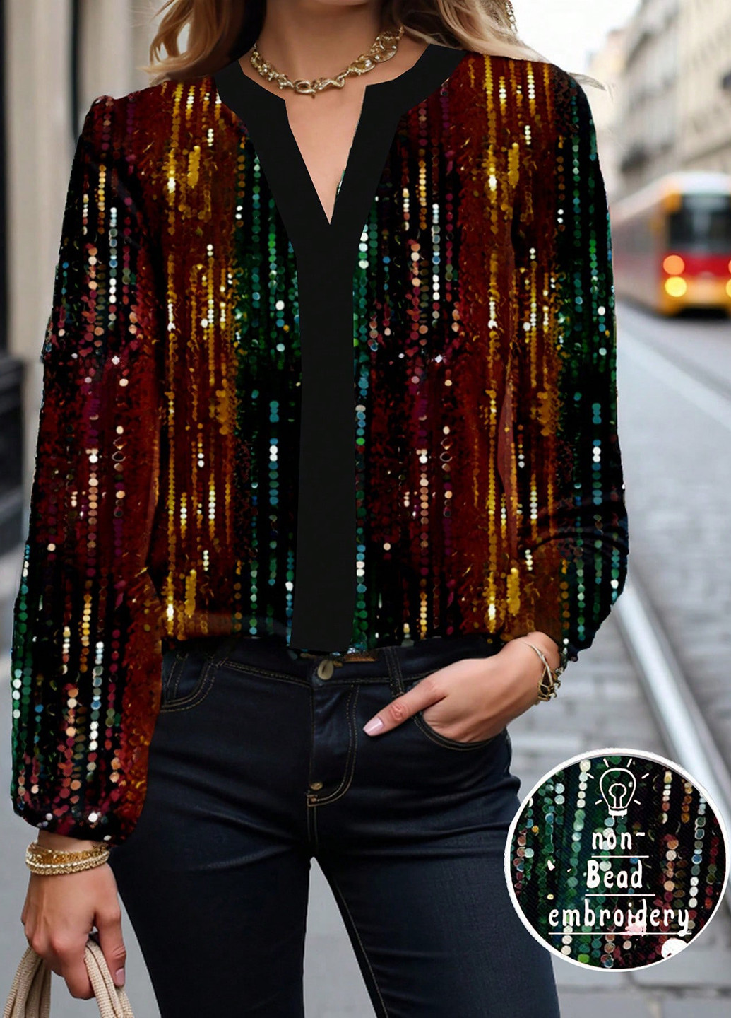 Чорна блуза SHEIN