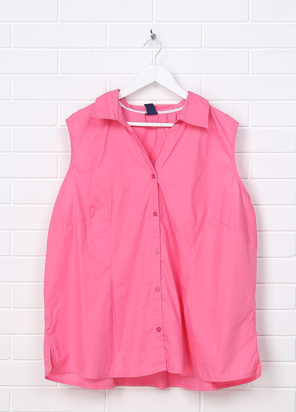 Розовая кэжуал рубашка однотонная Basic Editions