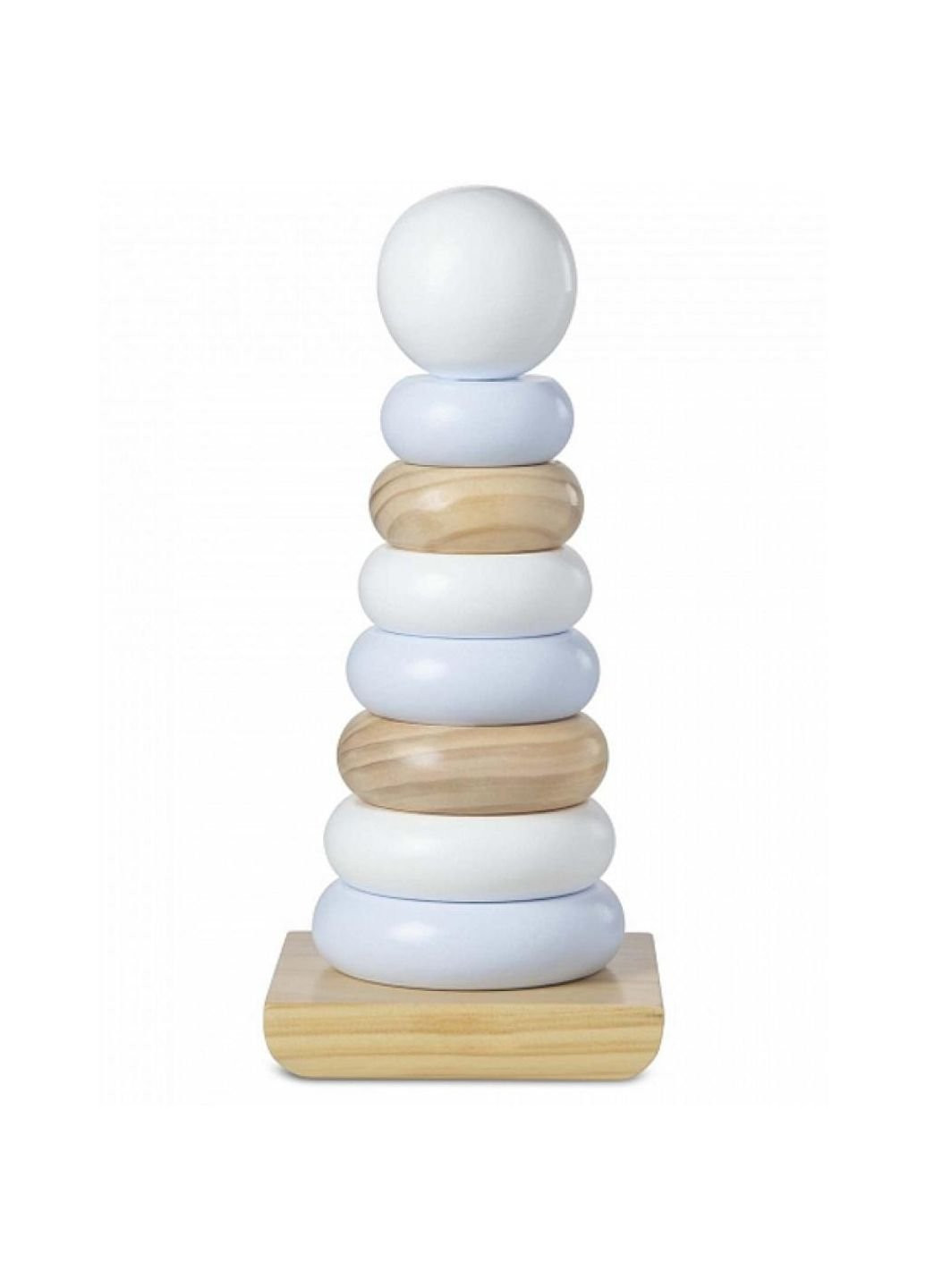 Розвиваюча іграшка Величезна натуральна дерев'яна пірамідка (MD30540) Melissa&Doug (254064936)