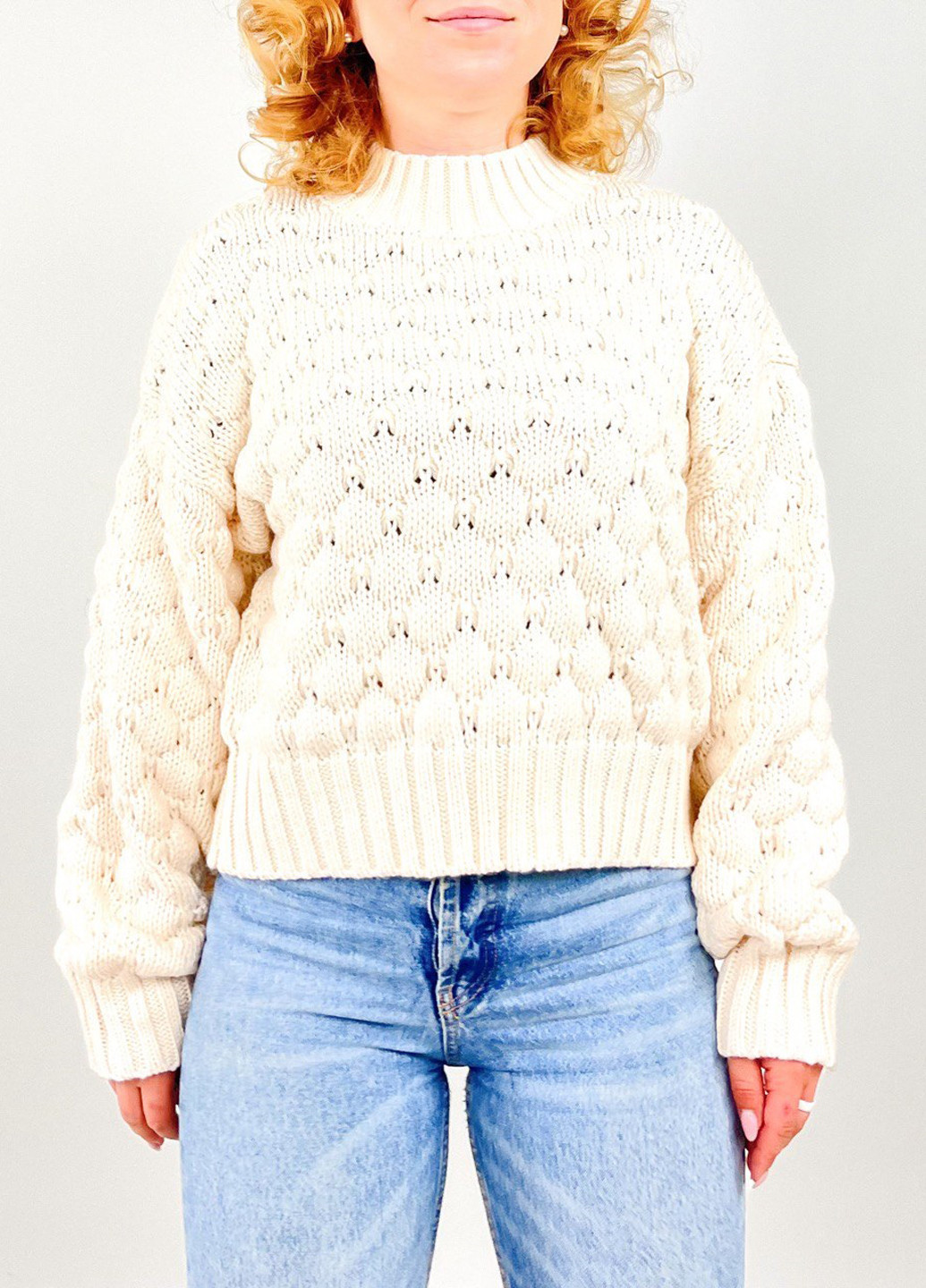 Кремовий зимовий джемпер джемпер Monki