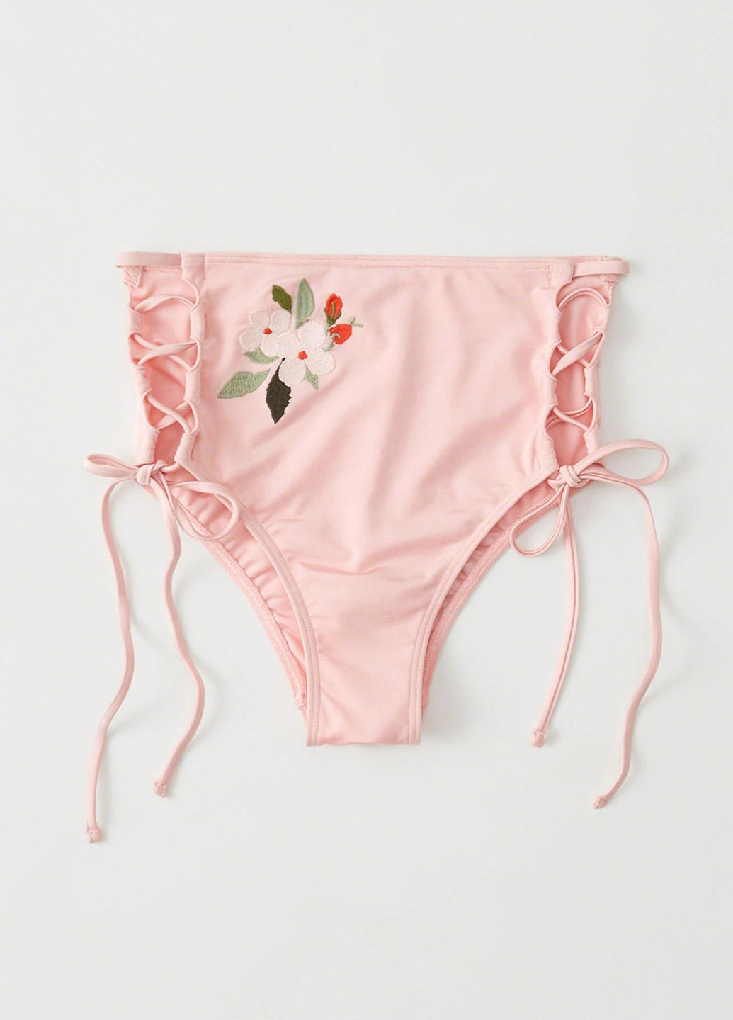 Розовый летний купальник (лиф, трусики) бикини Abercrombie & Fitch