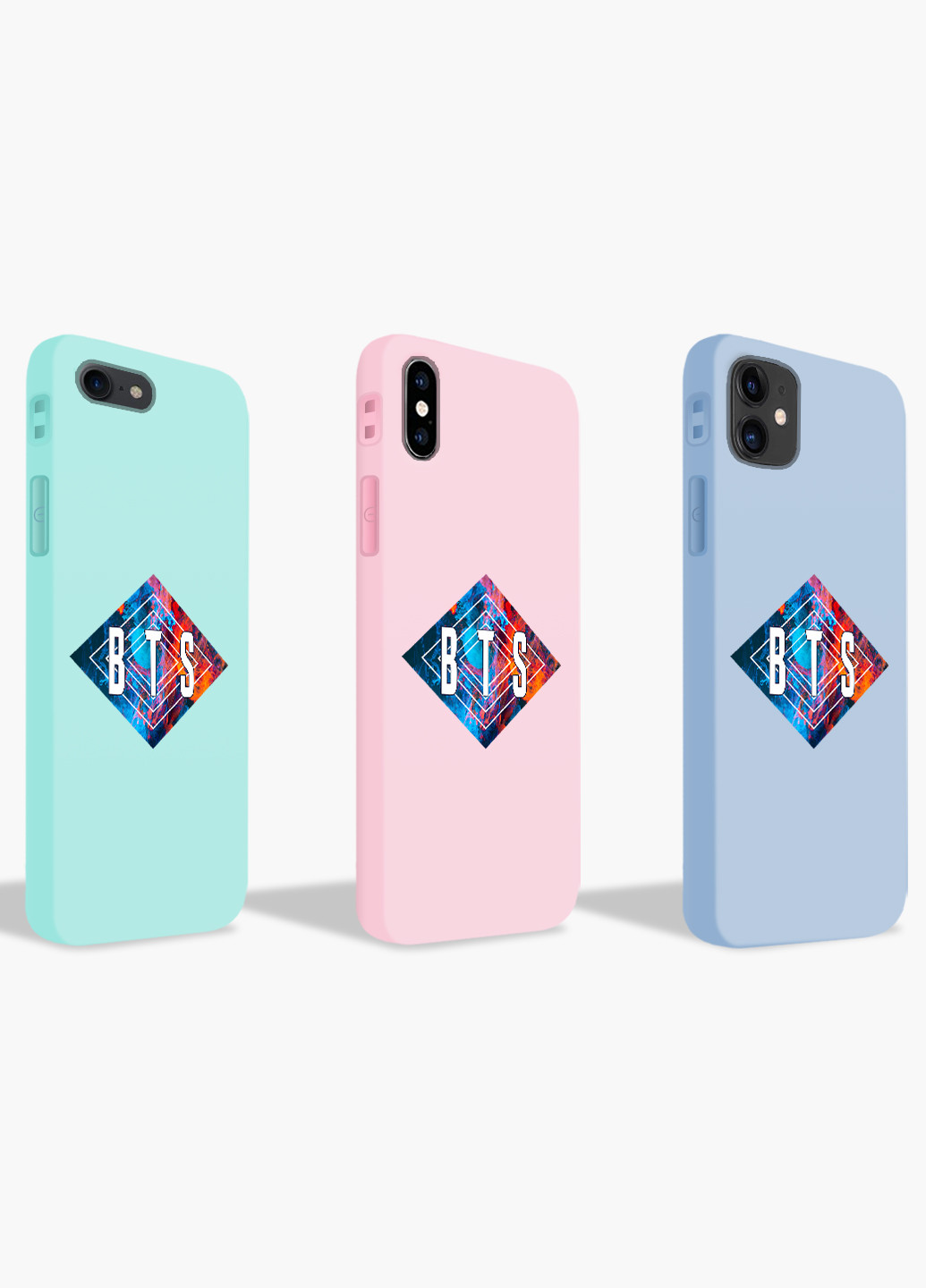 Чохол силіконовий Apple Iphone X БТС (BTS) (6129-1062) MobiPrint (219347584)