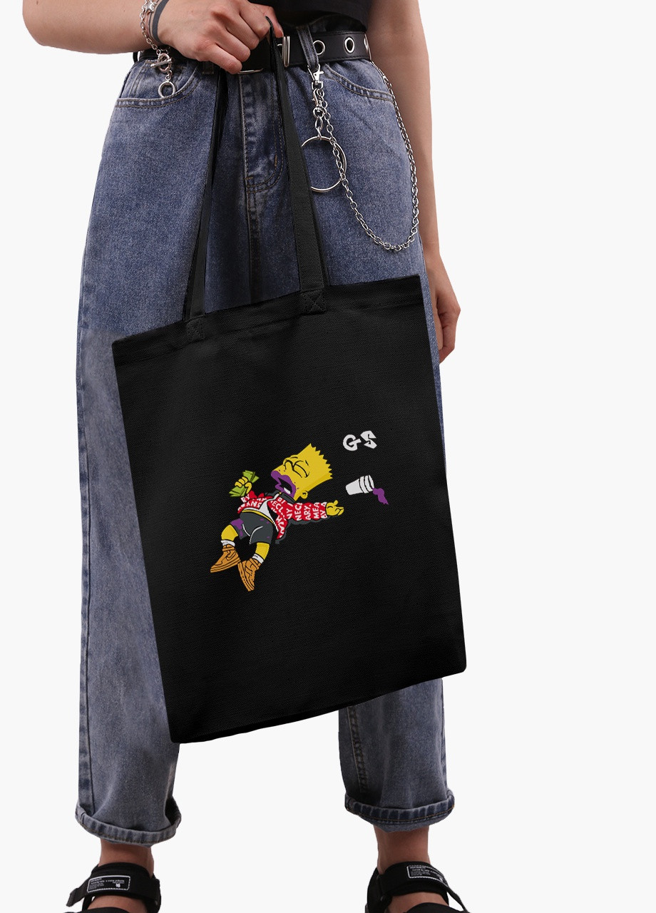 Еко сумка шоппер чорна Немає майбутнього (No Future) (9227-2018-BK) MobiPrint (236391168)