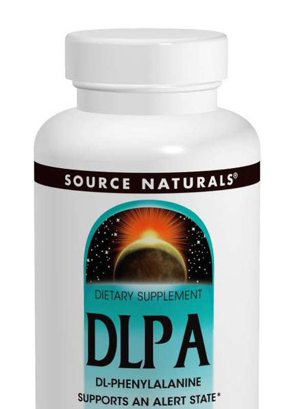 DLPA (фенилаланин) 375мг,, 120 таблеток Source Naturals (225714698)