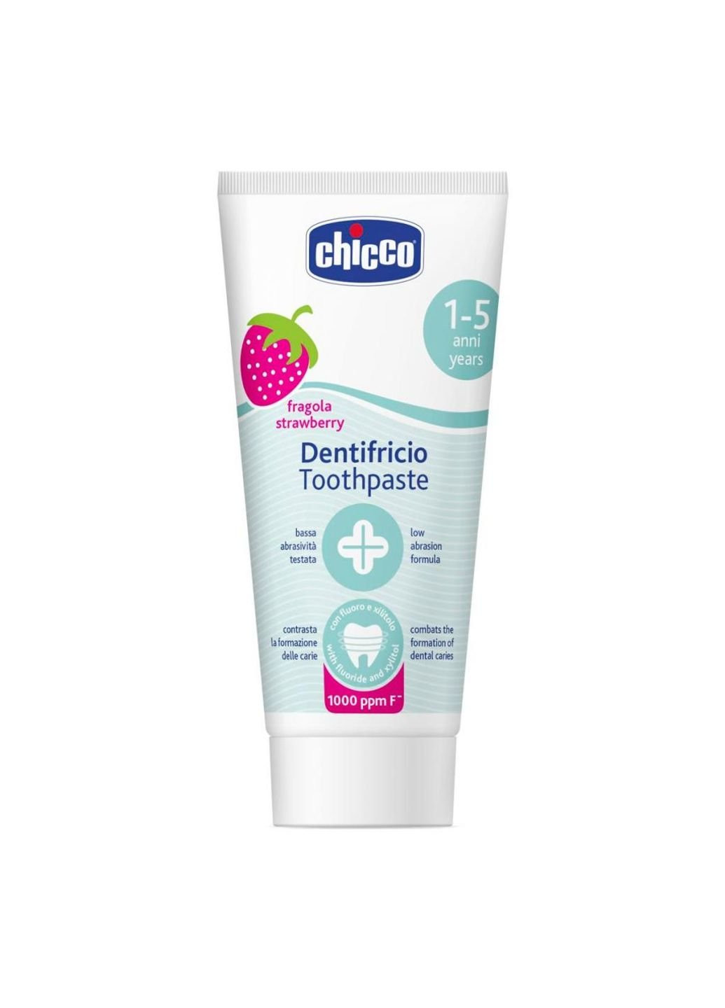 Дитяча зубна паста Полуниця з фтором 50 мл (07429.00) Chicco (254084369)