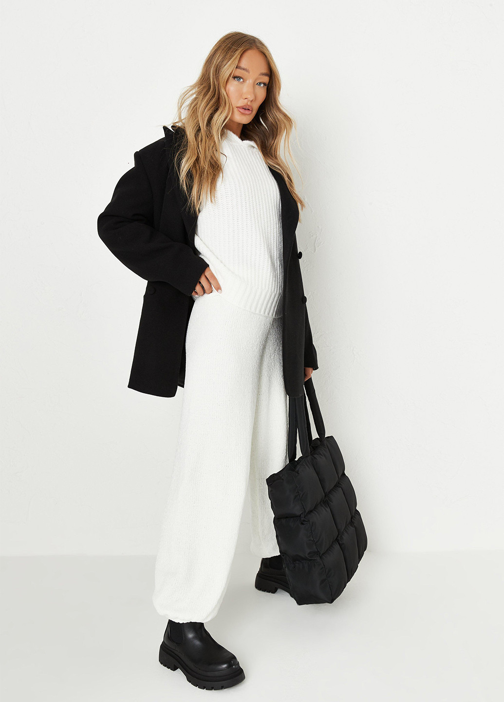 Білий зимовий светр джемпер Missguided