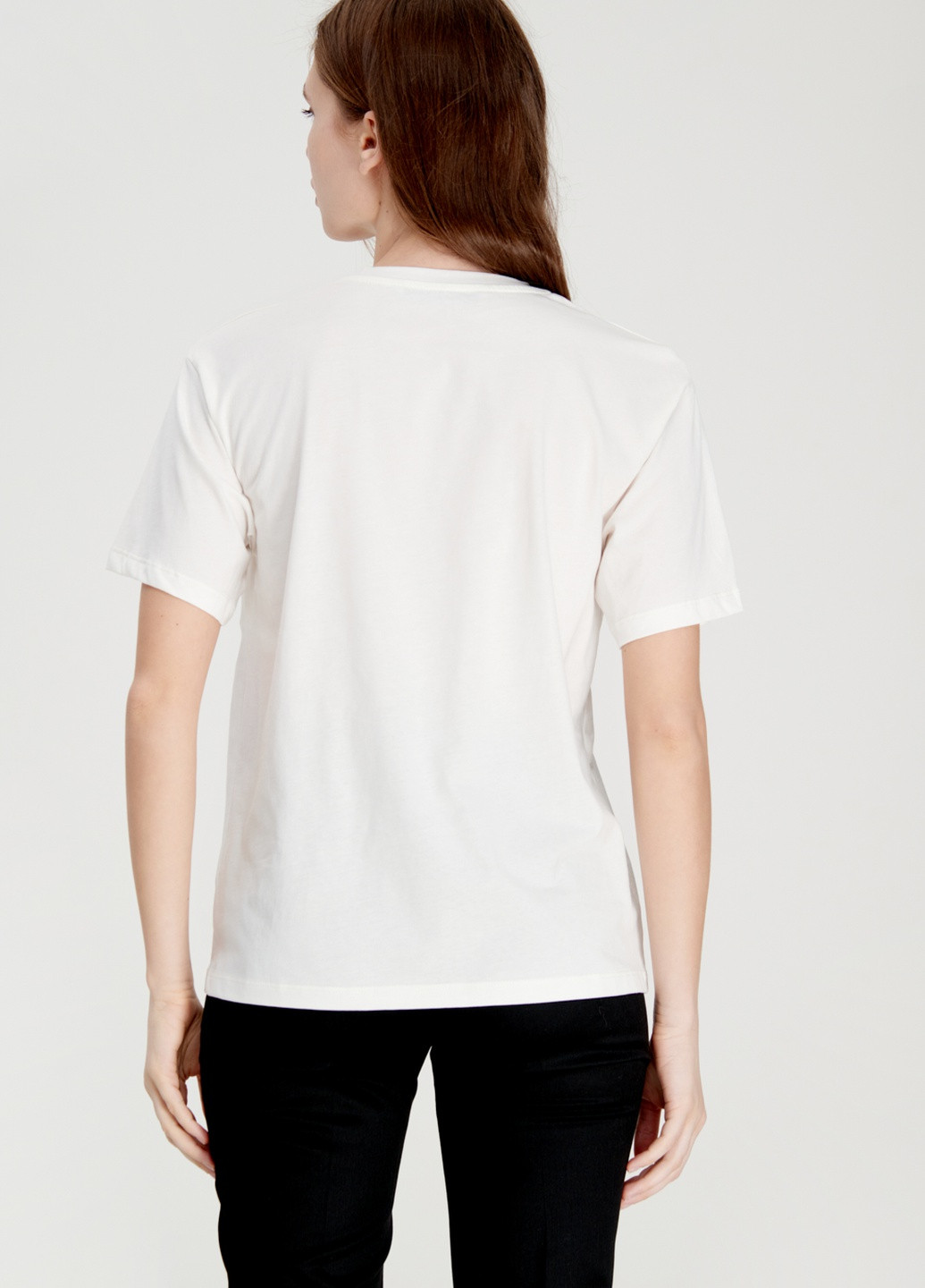 Біла всесезон футболка "кінбурнська коса" з коротким рукавом Papaya