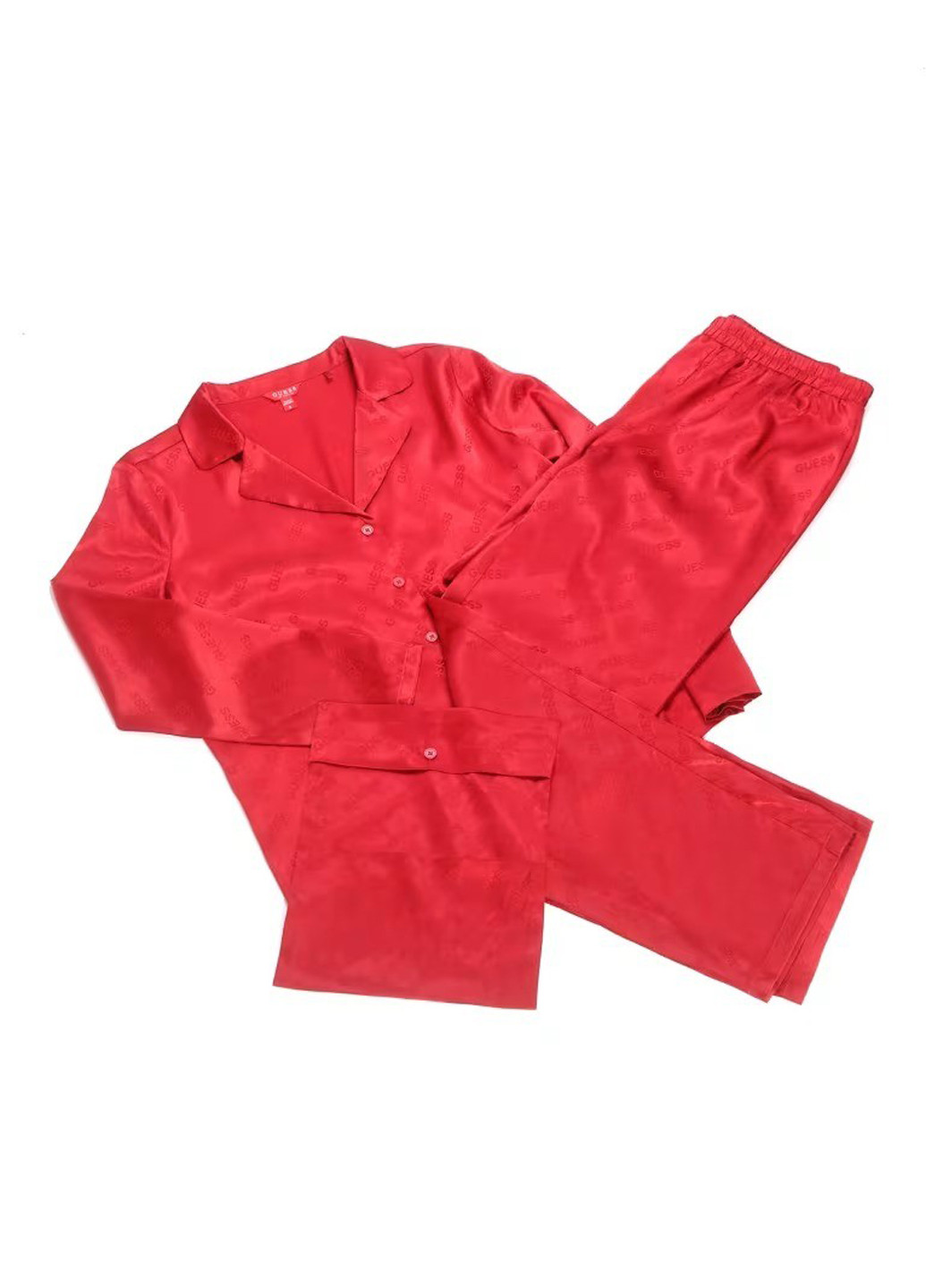 Червона всесезон піжама (сорочка, штани) сорочка + брюки Guess