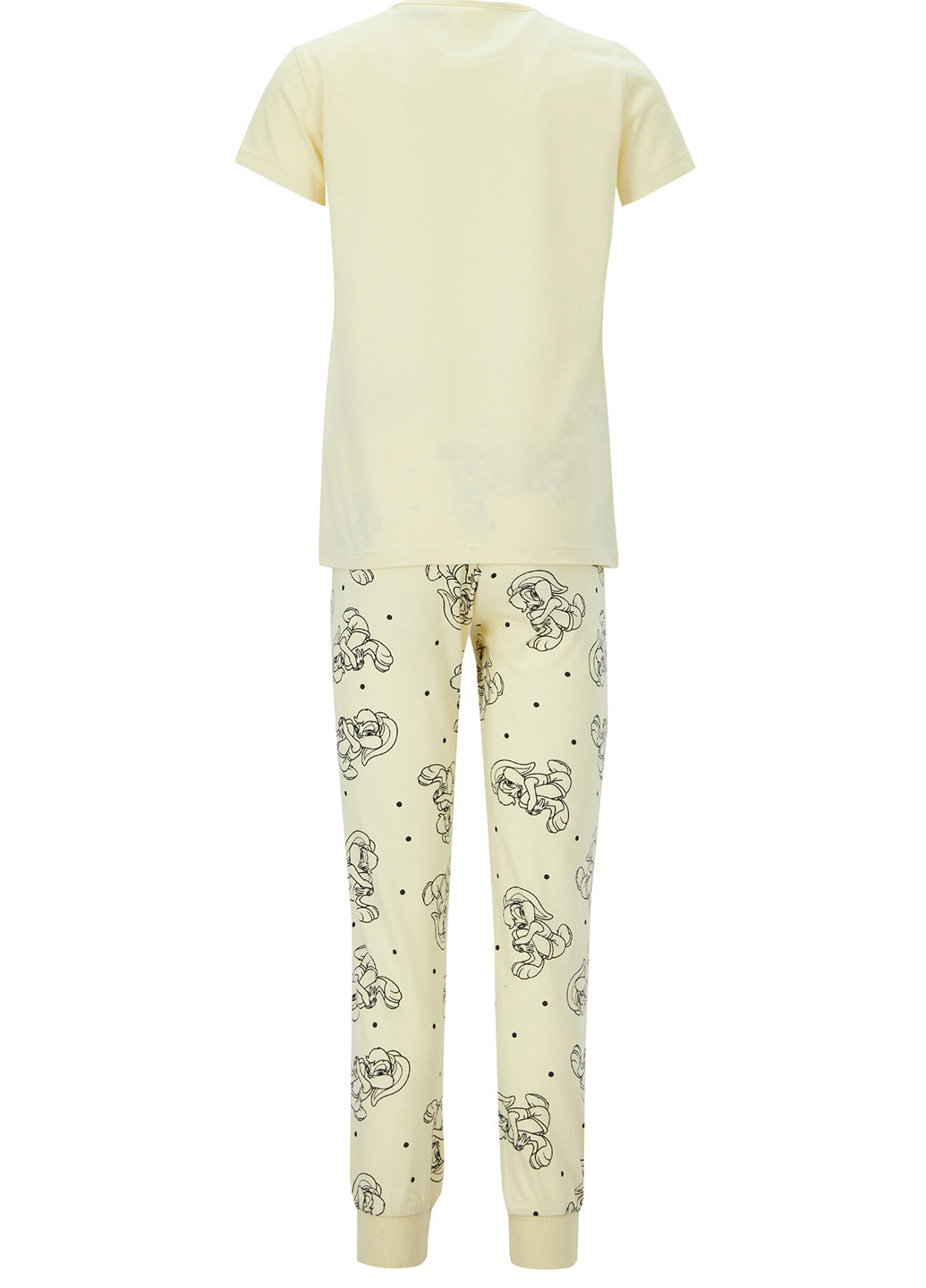 Молочная всесезон пижама футболка + брюки DeFacto