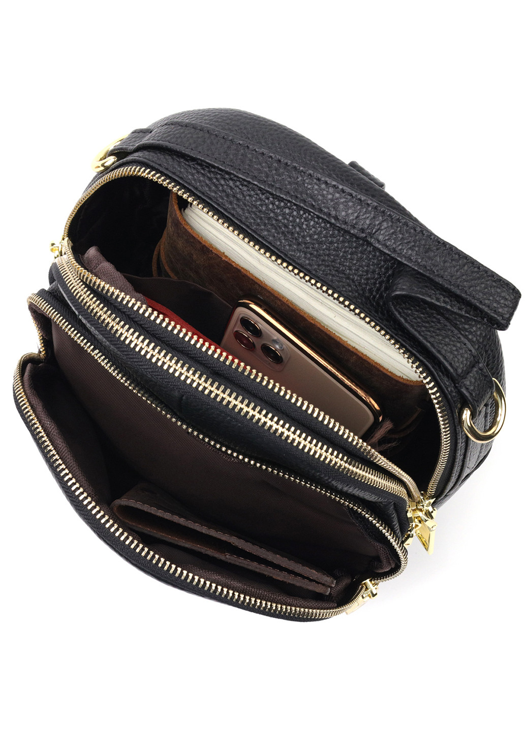 Жіночий шкіряний рюкзак 20х21х10 см Vintage (255709206)
