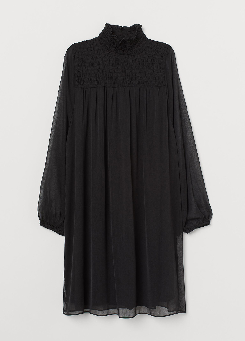 Черное кэжуал платье H&M однотонное