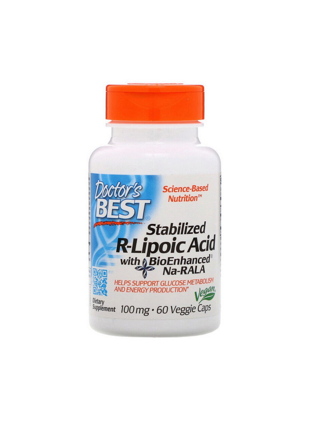 R-ліполевая кислота Stabilized R-lipoic Acid 100 mg (60 капс) доктор бест Doctor's Best (255407591)