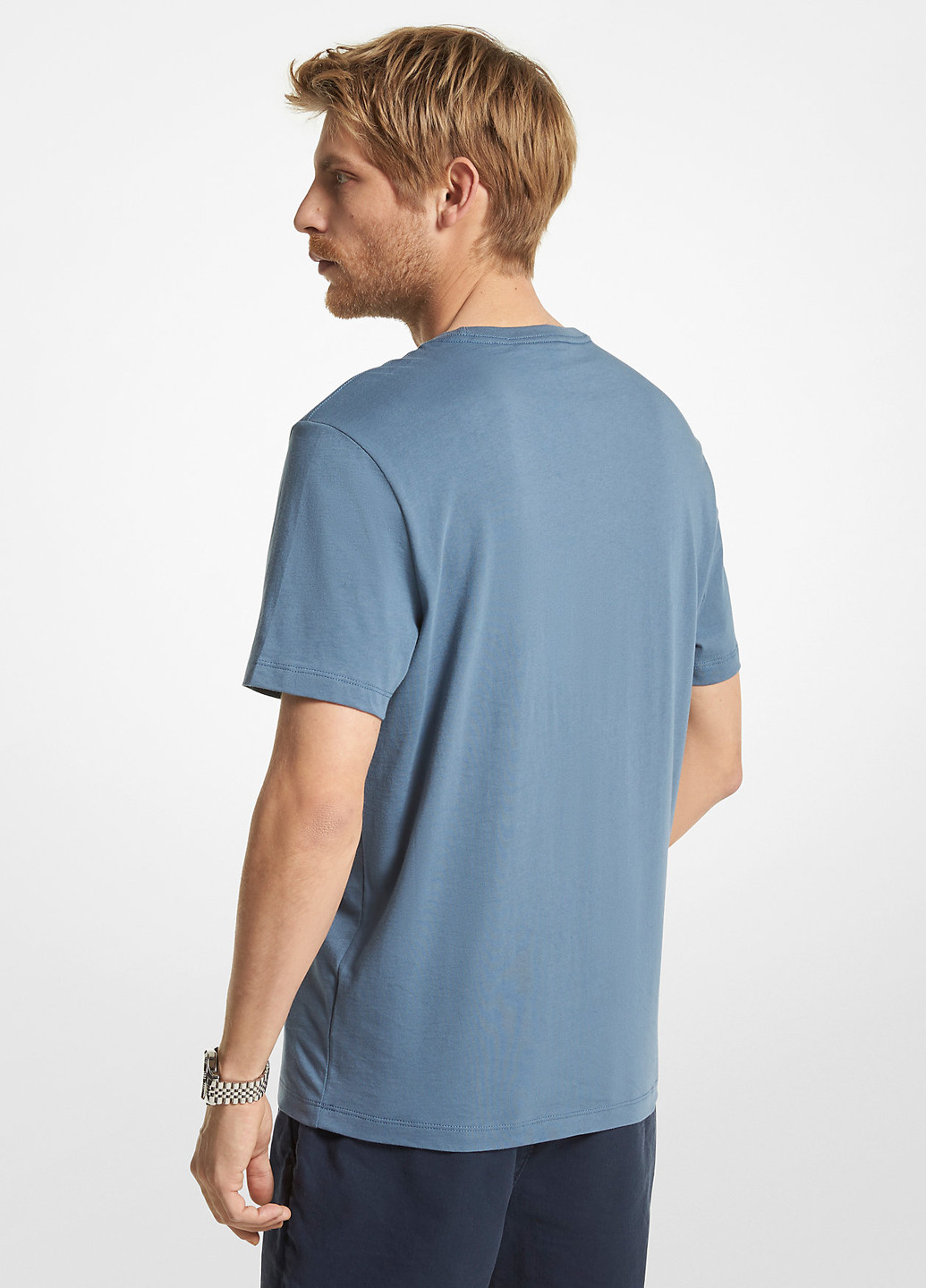 Синяя футболка Michael Kors