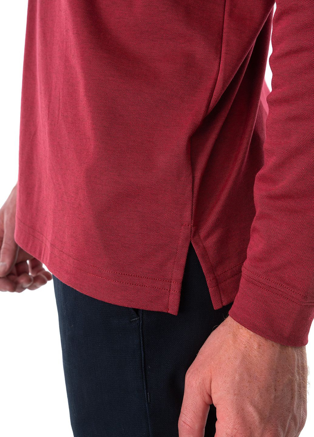Бордовая футболка-поло для мужчин Ragman меланжевая