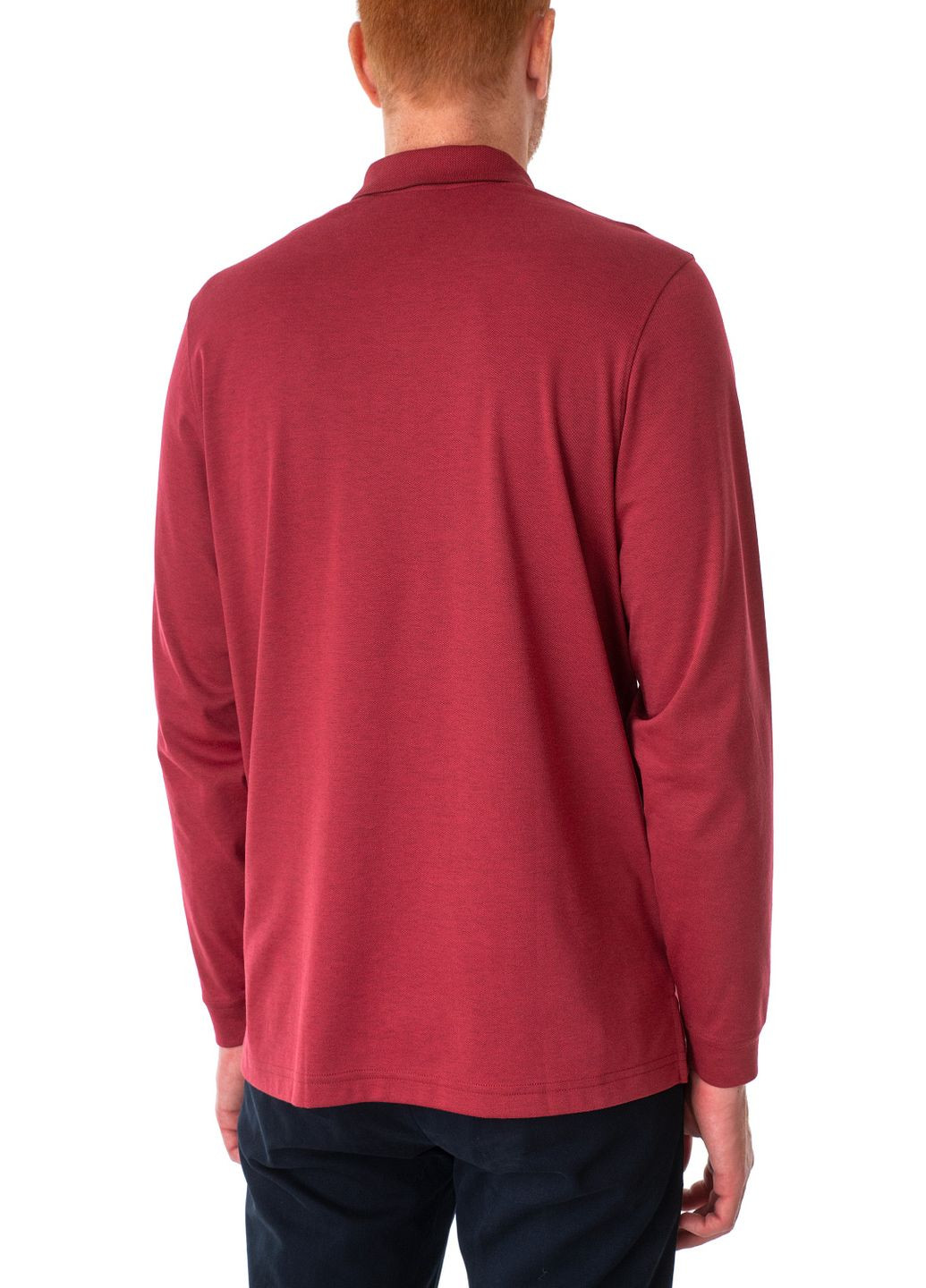Бордовая футболка-поло для мужчин Ragman меланжевая