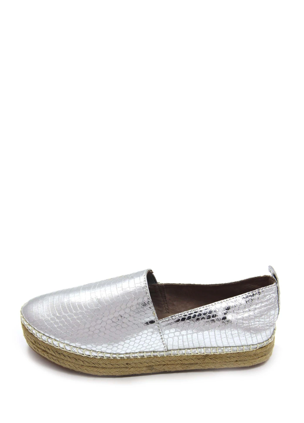 Серебряные женские эспадрильи Steve Madden однотонный (237267787)