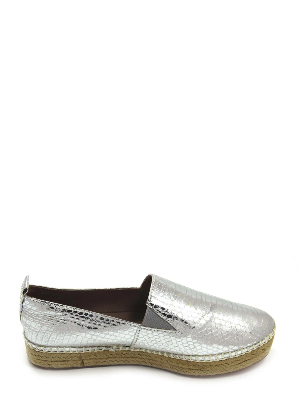 Серебряные женские эспадрильи Steve Madden однотонный (237267787)