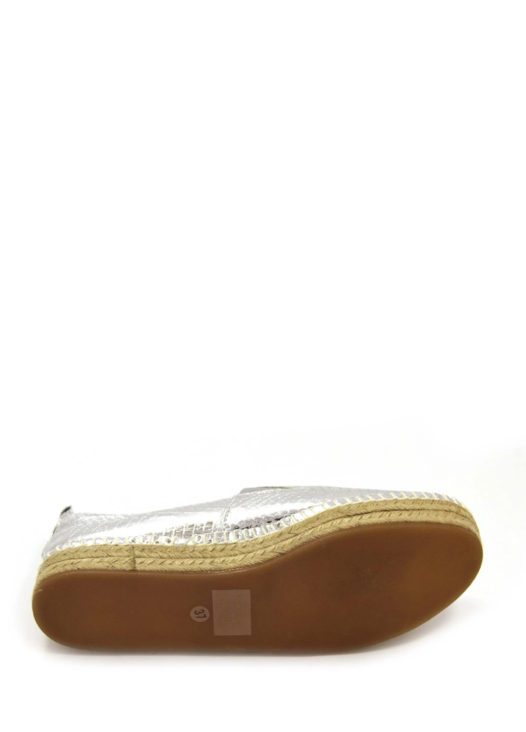 Серебряные женские эспадрильи Steve Madden однотонный (237267787)