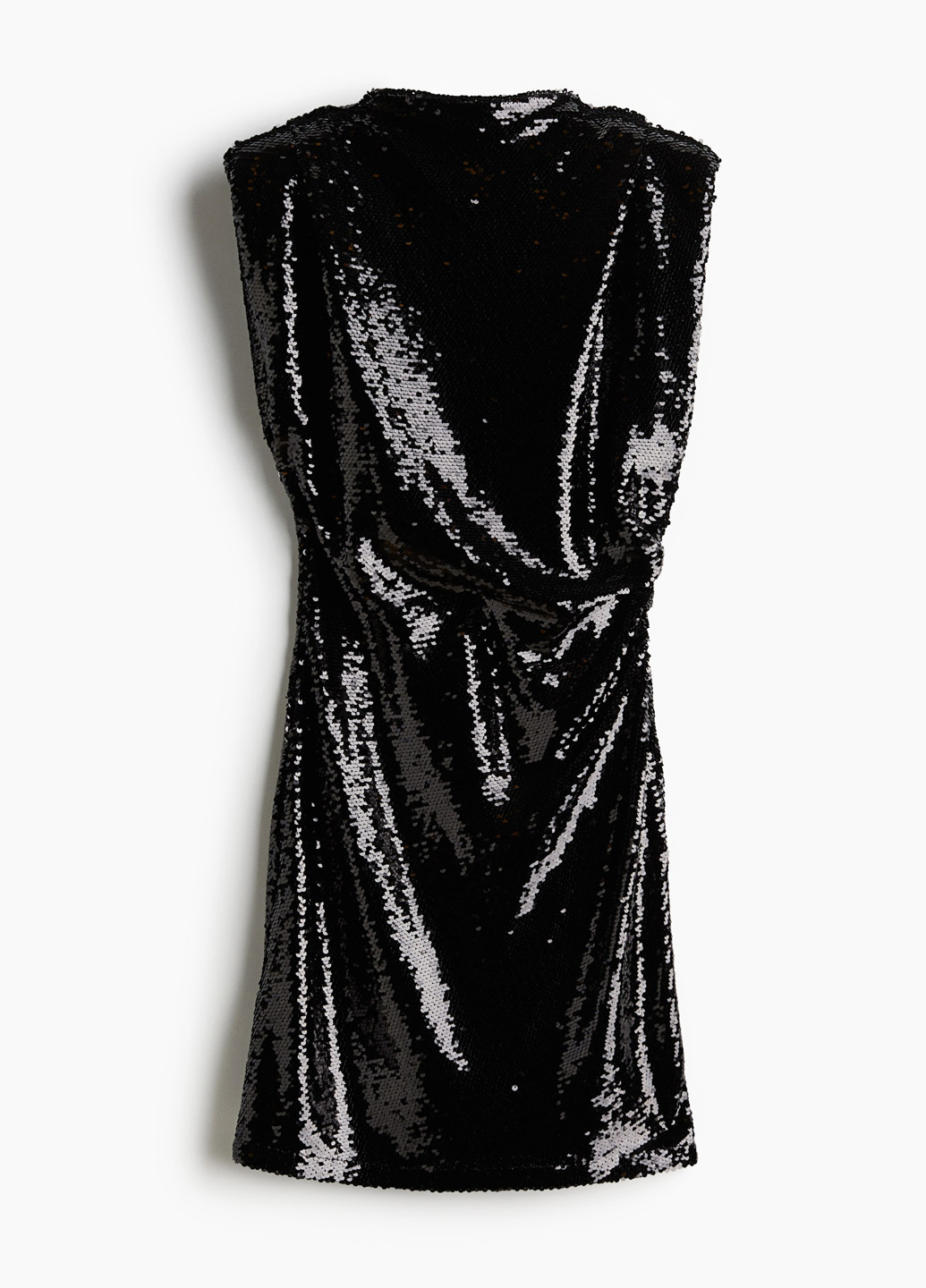 Черное коктейльное, вечернее платье H&M однотонное