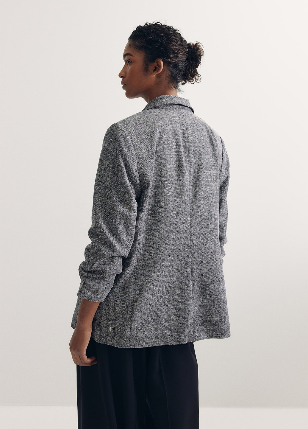 Темно-синий женский жакет H&M меланжевый - демисезонный