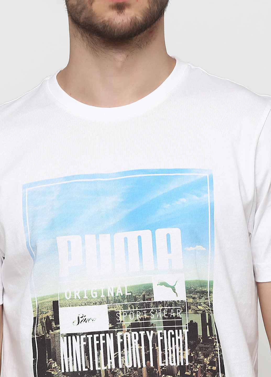 Молочна футболка Puma Photoprint Skyline Tee