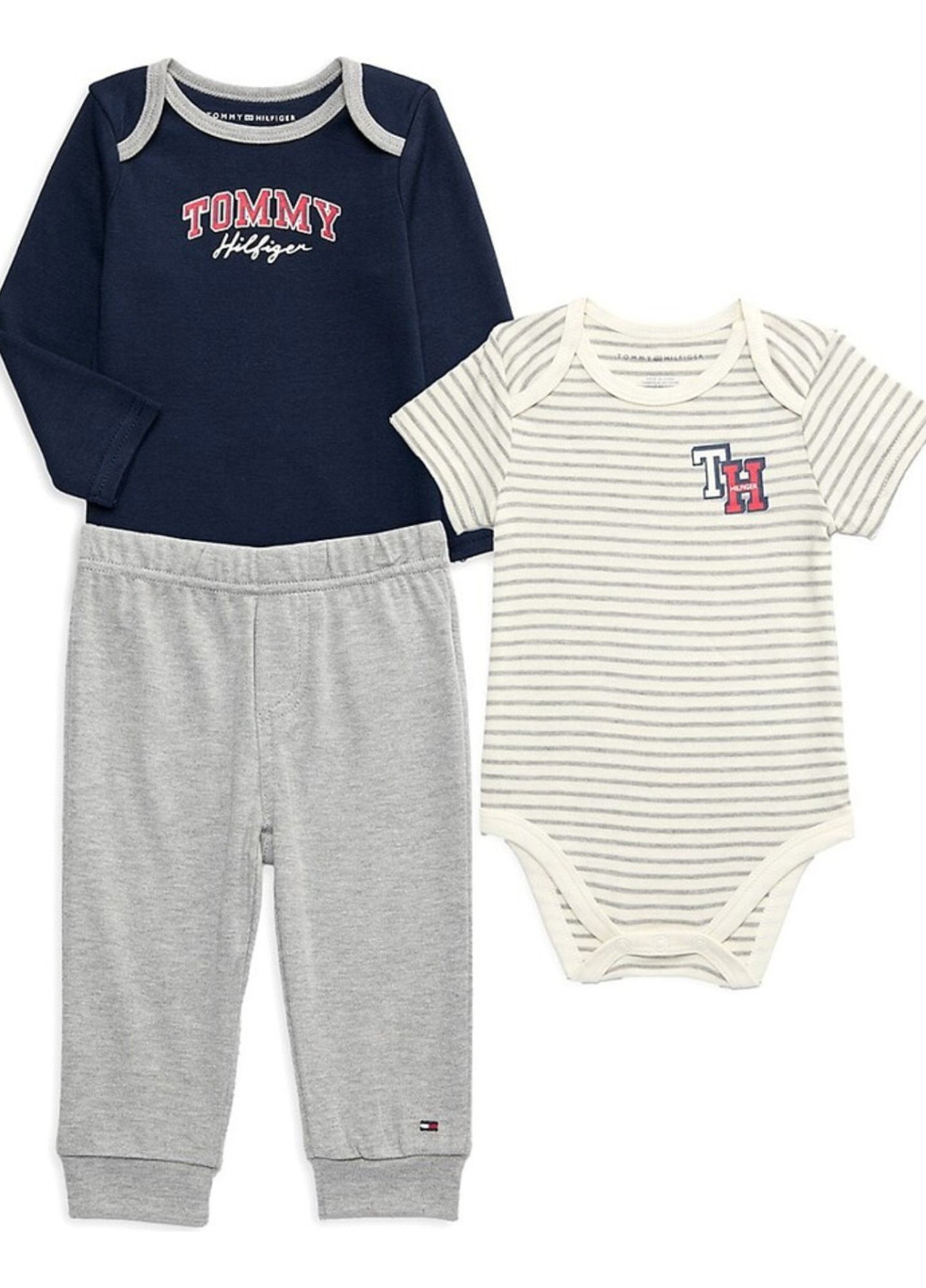 Комбинированный демисезонный комплект (2 боди, брюки) Tommy Hilfiger