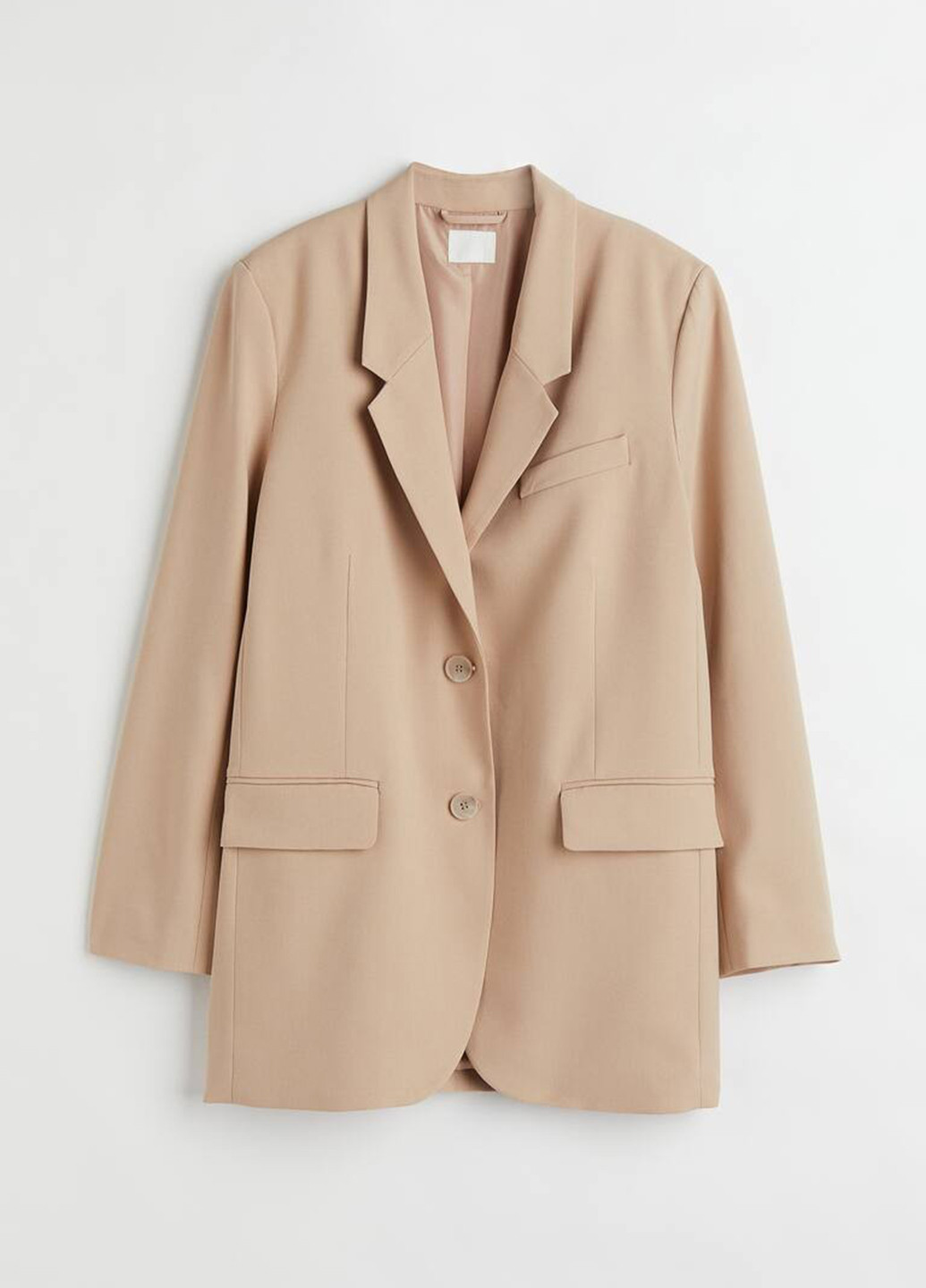 Бежевый женский жакет H&M однотонный - демисезонный