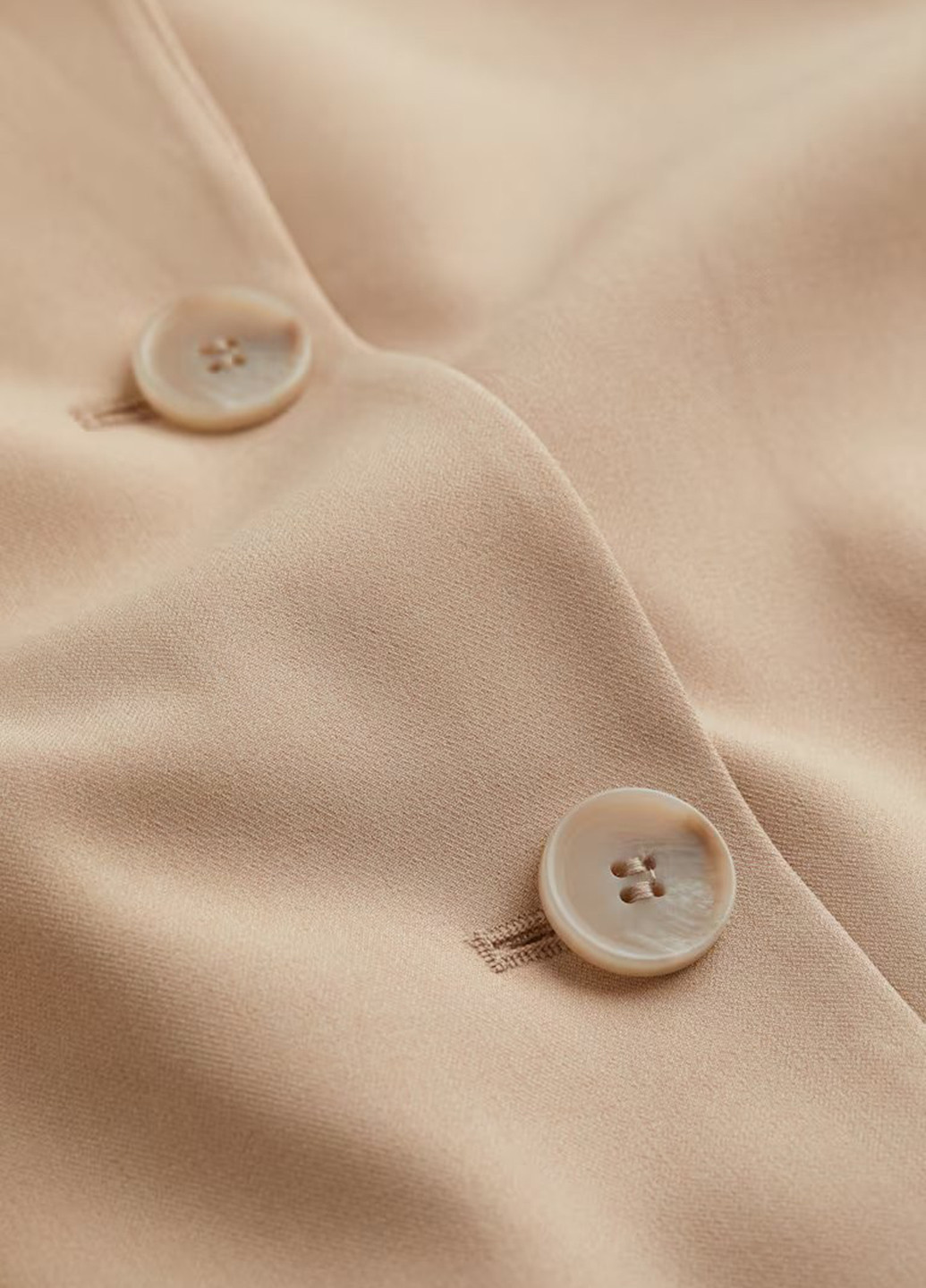 Бежевый женский жакет H&M однотонный - демисезонный