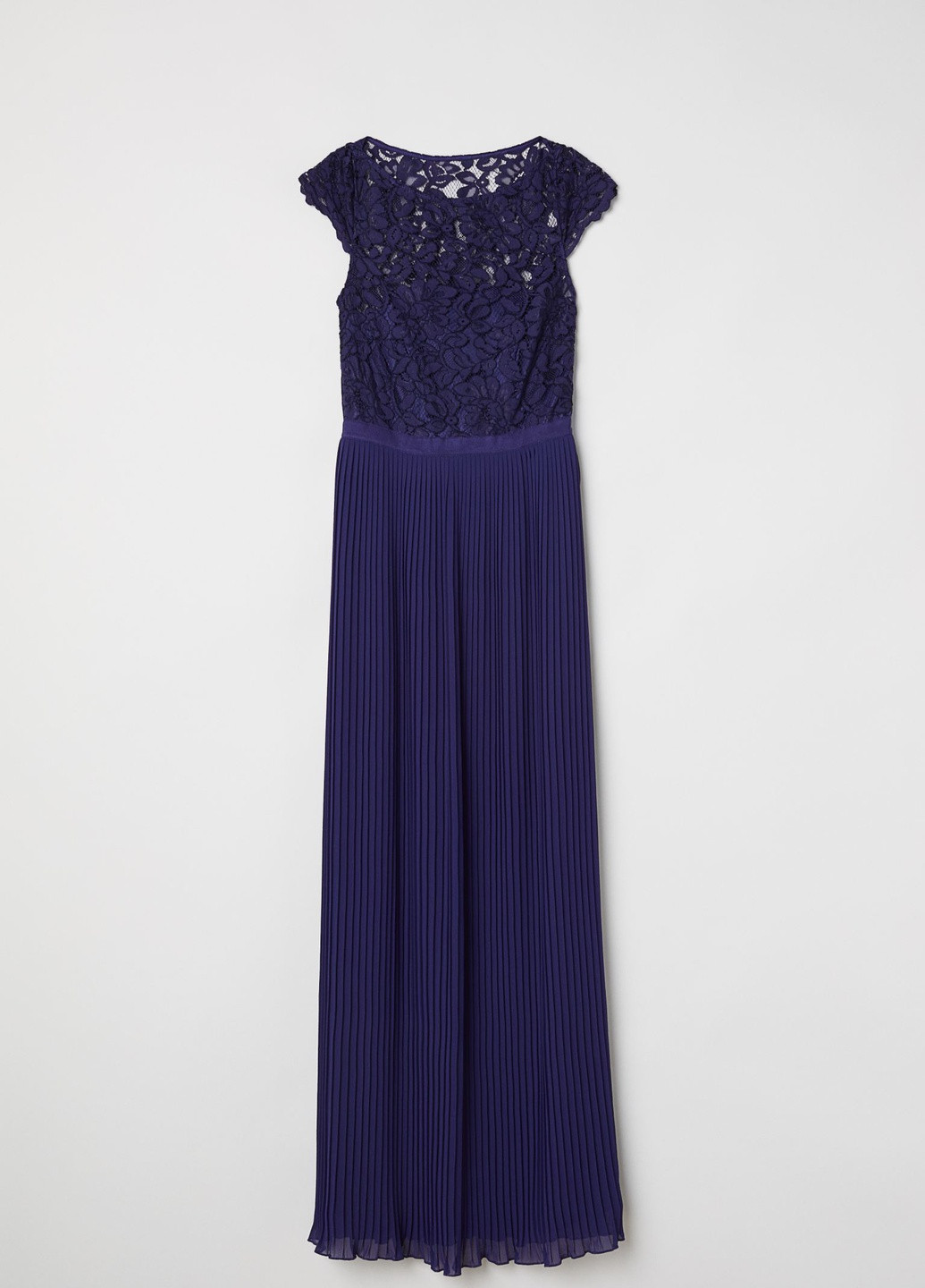 Темно-синее кэжуал платье H&M однотонное