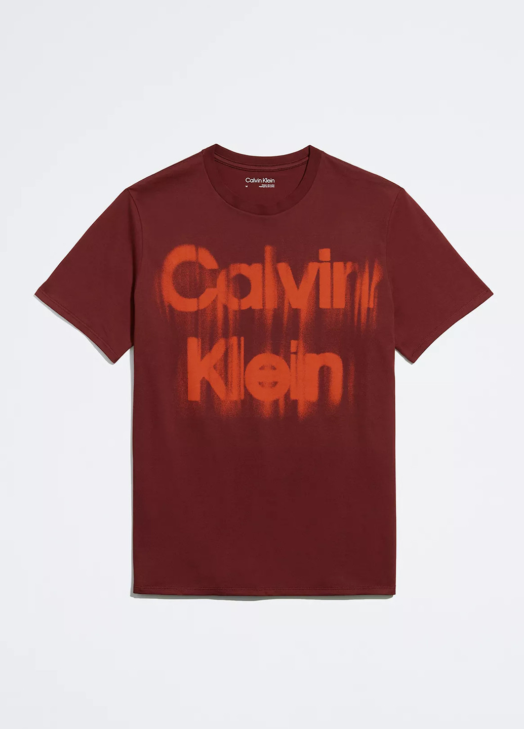 Бордовая футболка Calvin Klein