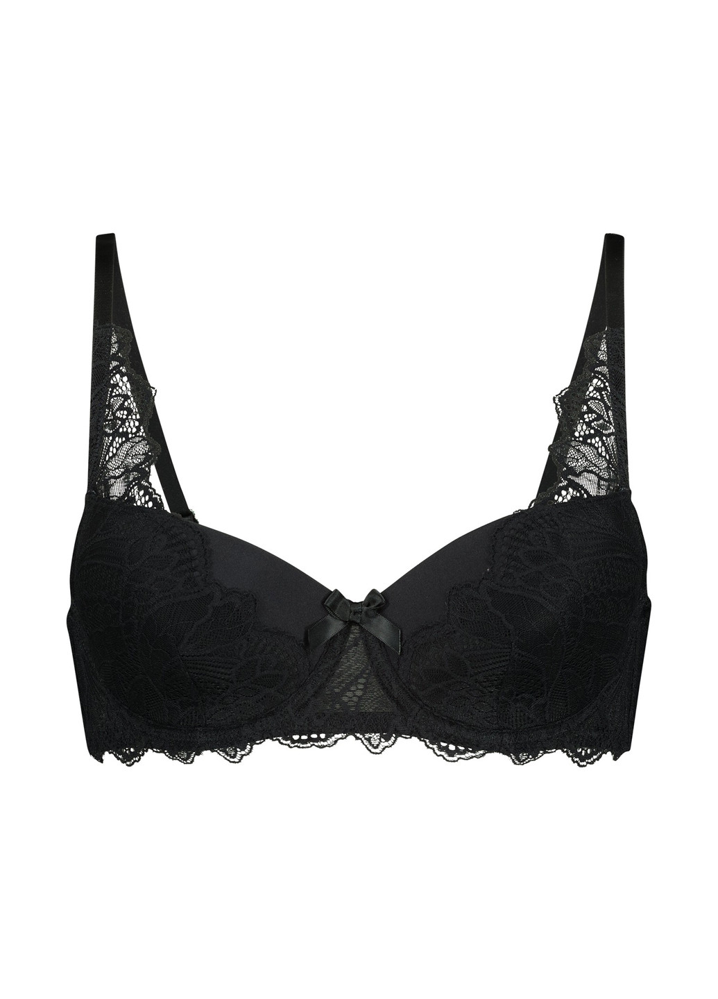 Чорний балконет бюстгальтер Hunkemoller з кісточками поліамід