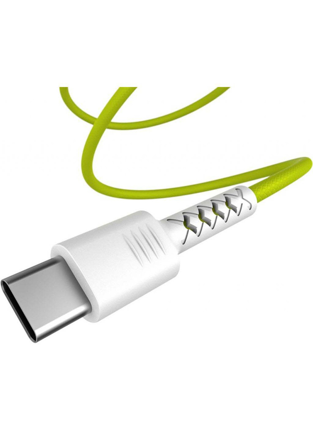 Дата кабель (4897058531169) Pixus usb 2.0 am to type-c 1.0m soft white/lime (239382799)