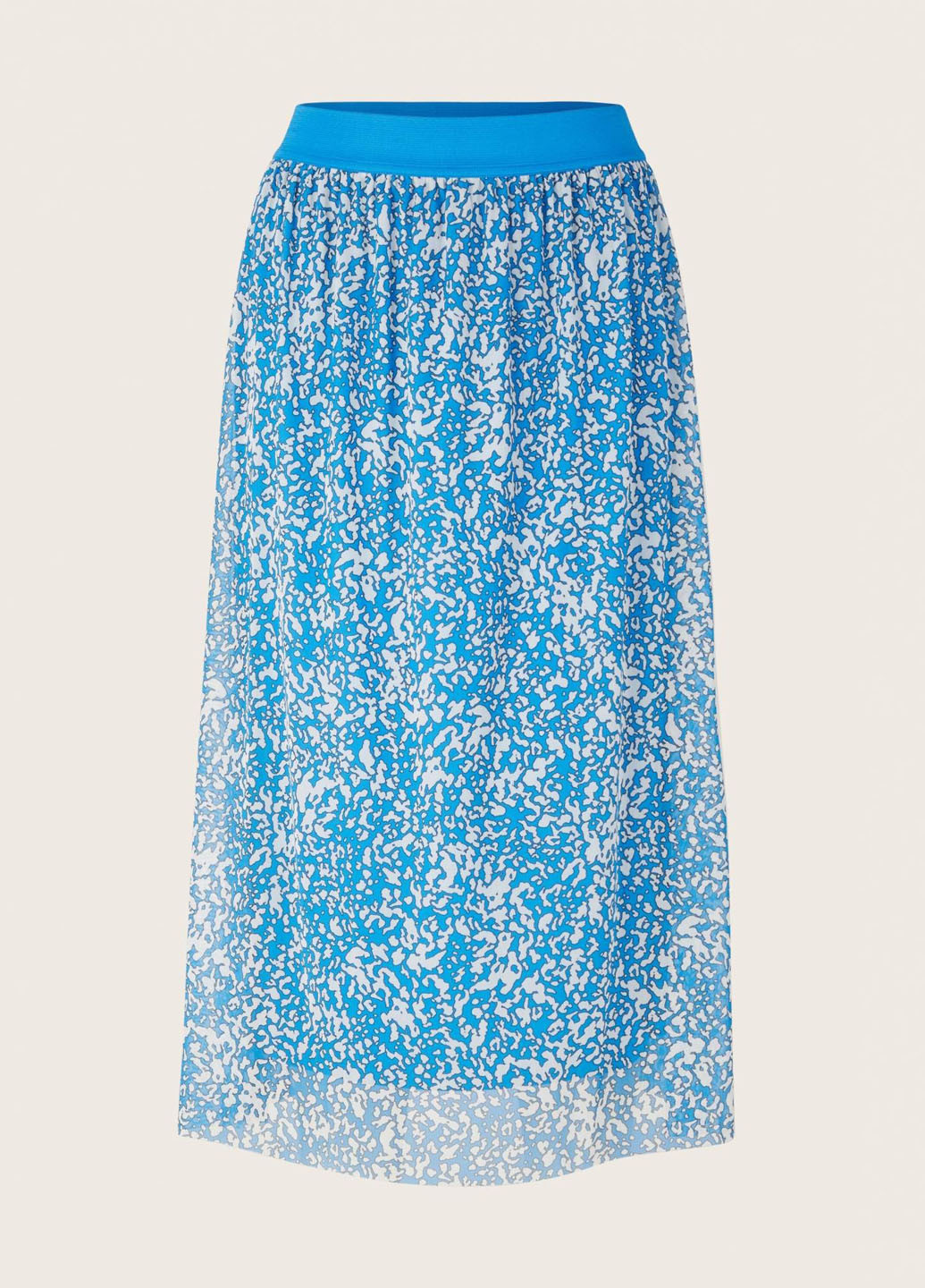 Синяя кэжуал с рисунком юбка Tom Tailor