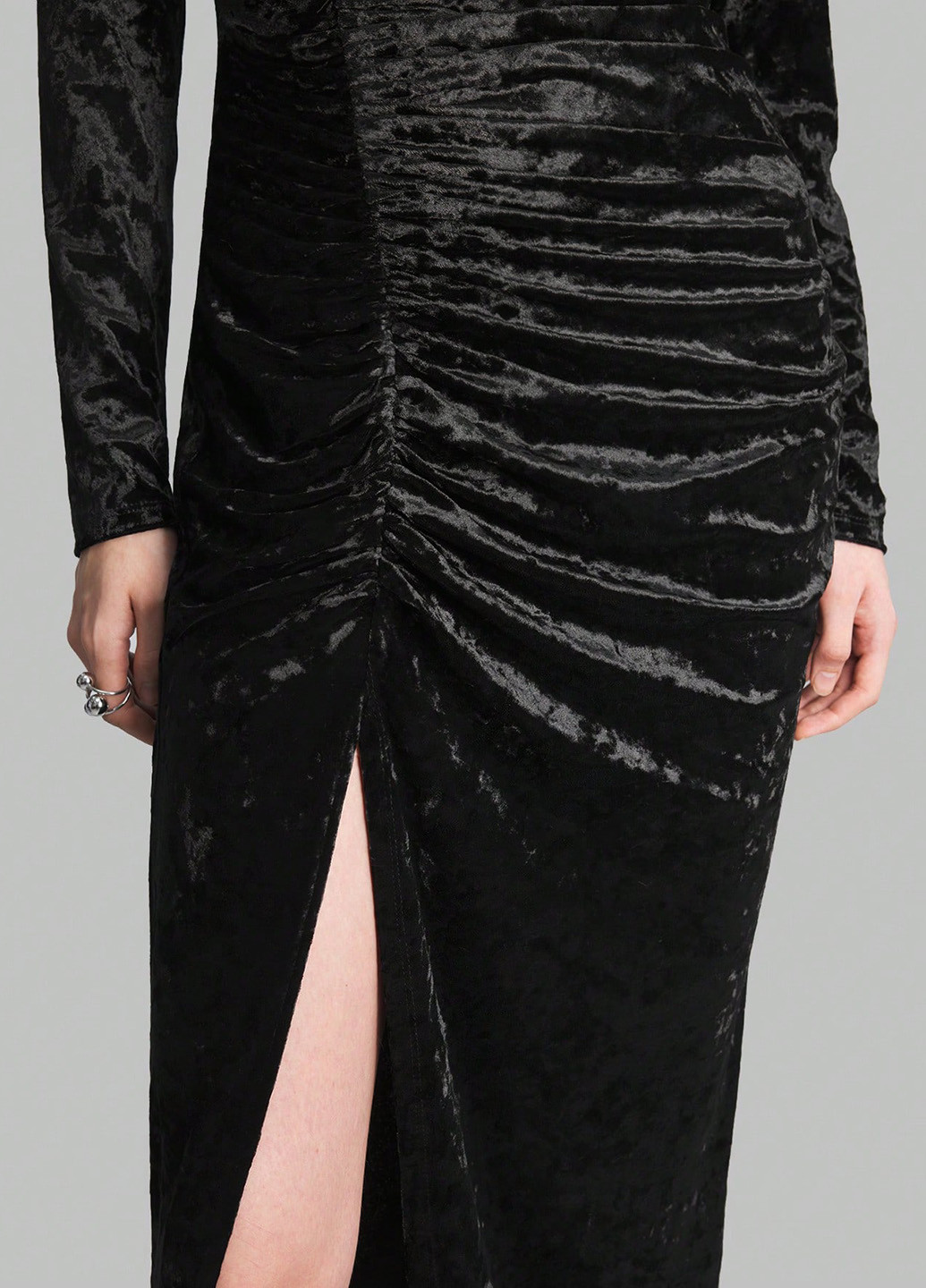 Чорна святковий, вечірня сукня а-силует SHEIN однотонна