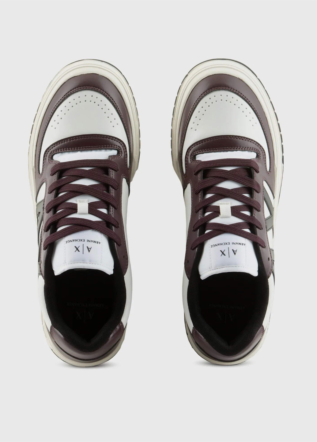 Коричневые демисезонные кроссовки Armani Exchange