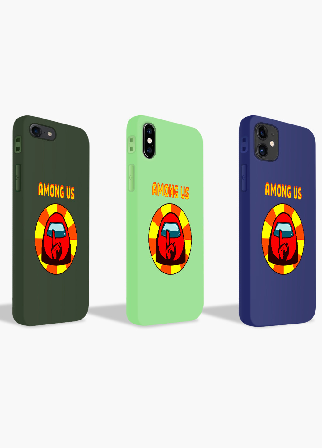 Чехол силиконовый Apple Iphone 7 plus Амонг Ас Красный (Among Us Red) (17364-2412) MobiPrint (219565696)