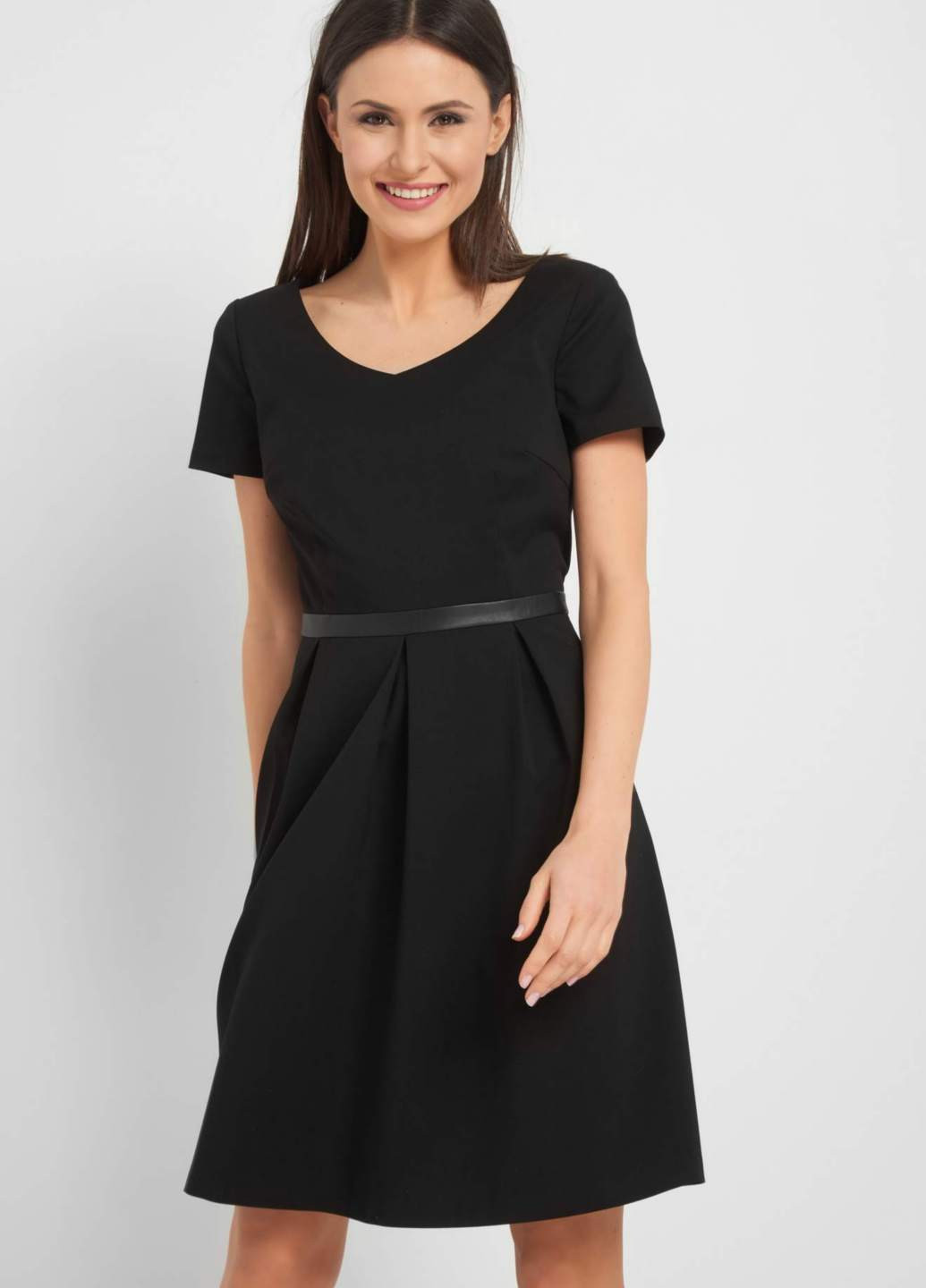 Чорна кежуал сукня кльош Orsay однотонна