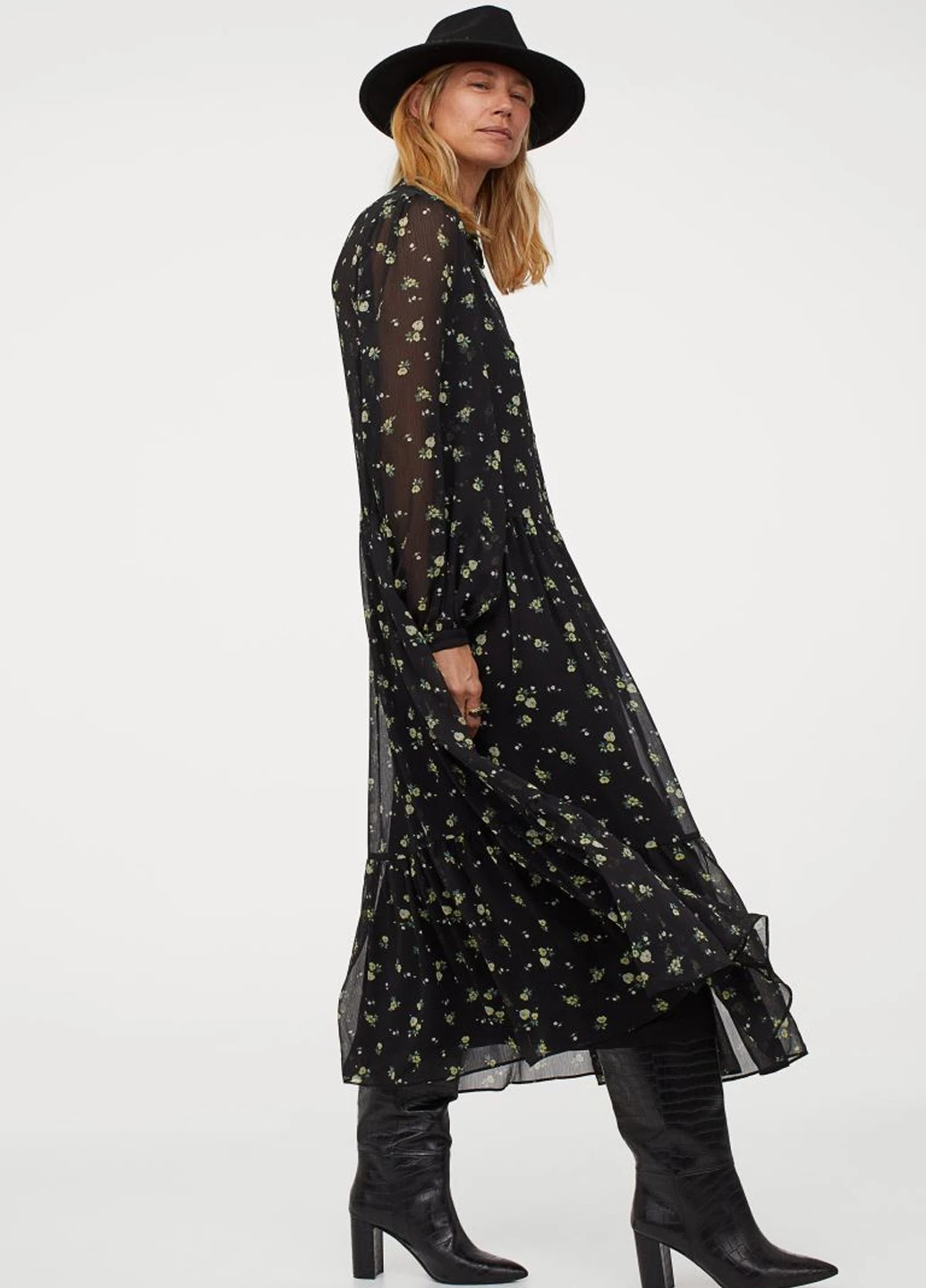 Черное платье H&M