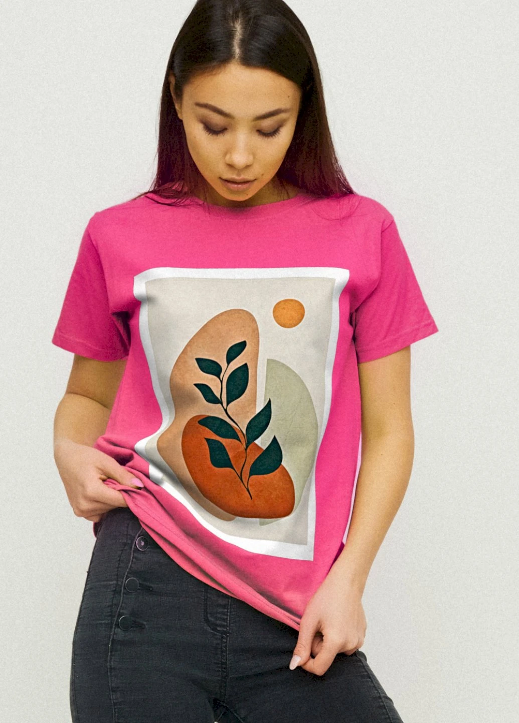 Футболка Boyfriend / air print / YAPPI - (237407542)