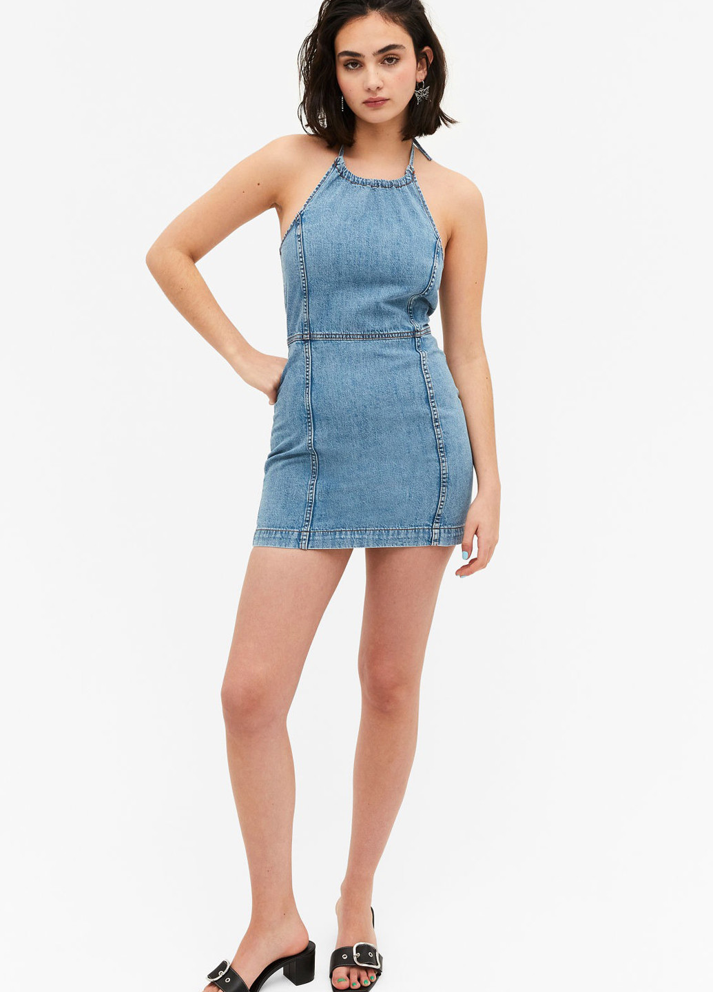 Летний женский сарафан Monki однотонный