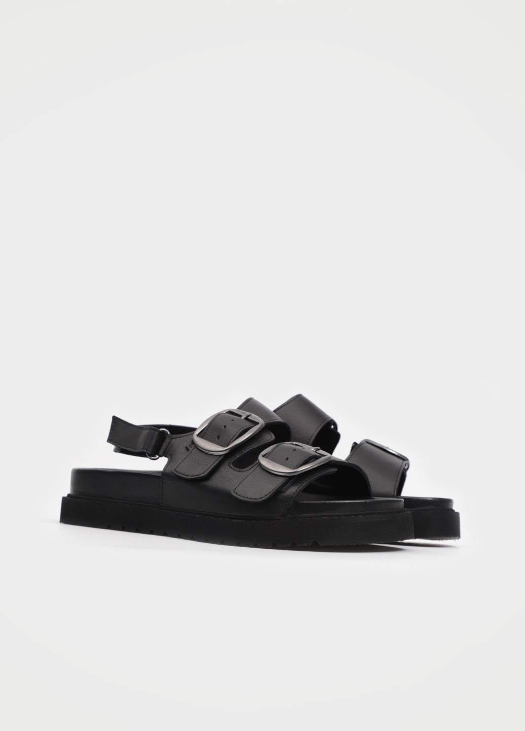 Черные босоножки URBAN TRACE на липучке