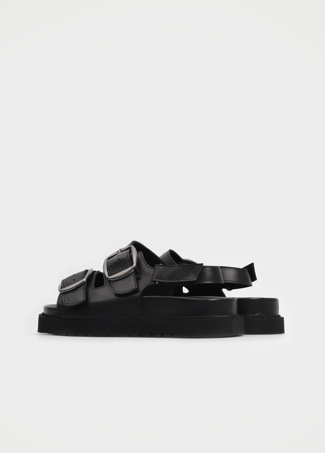 Черные босоножки URBAN TRACE на липучке